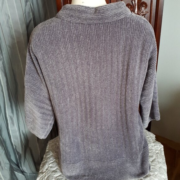 Sweater by Olsen size Medium - Grey Chenille like and soft - Made in Germany - Picture 2 of 3